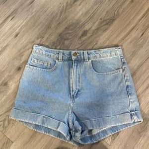American apparel high rise shorts